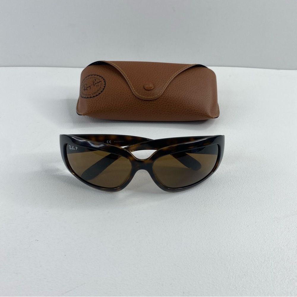 RAY BAN Women Tortoise Sunglasses W/ Case RB4102 710/57 *Made in Italy Polarized